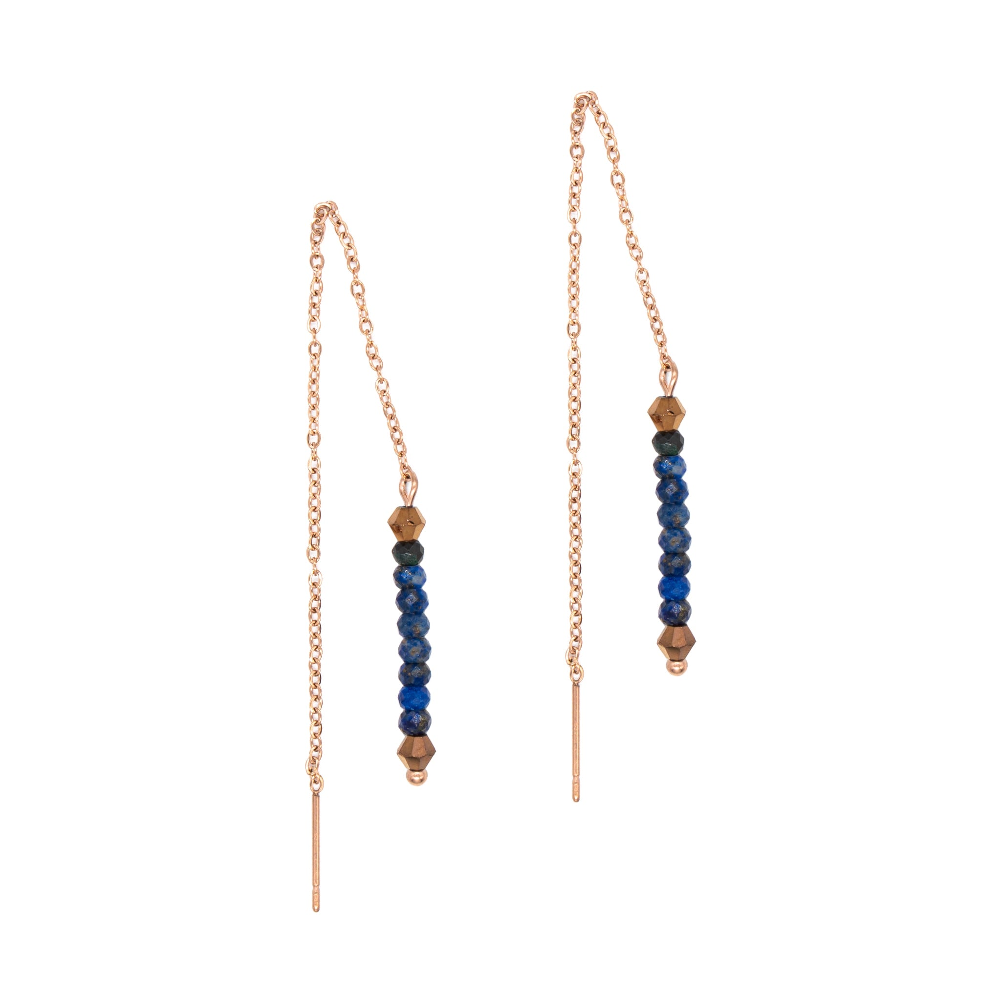 Boucles d'oreilles lumia lapis-lazuli