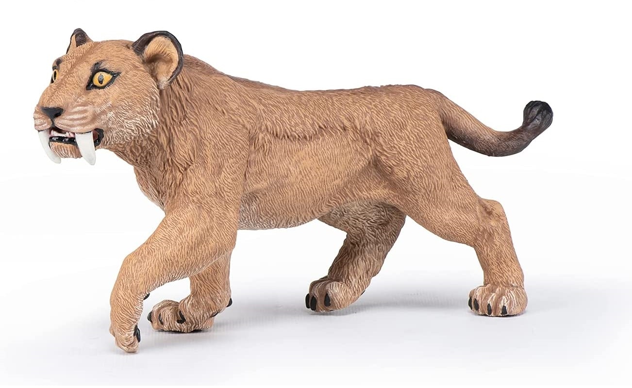 Figurine jeune smilodon