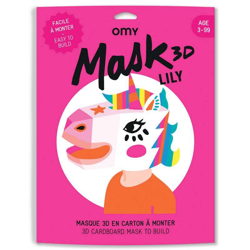 Masque 3d  licorne  lily  omy