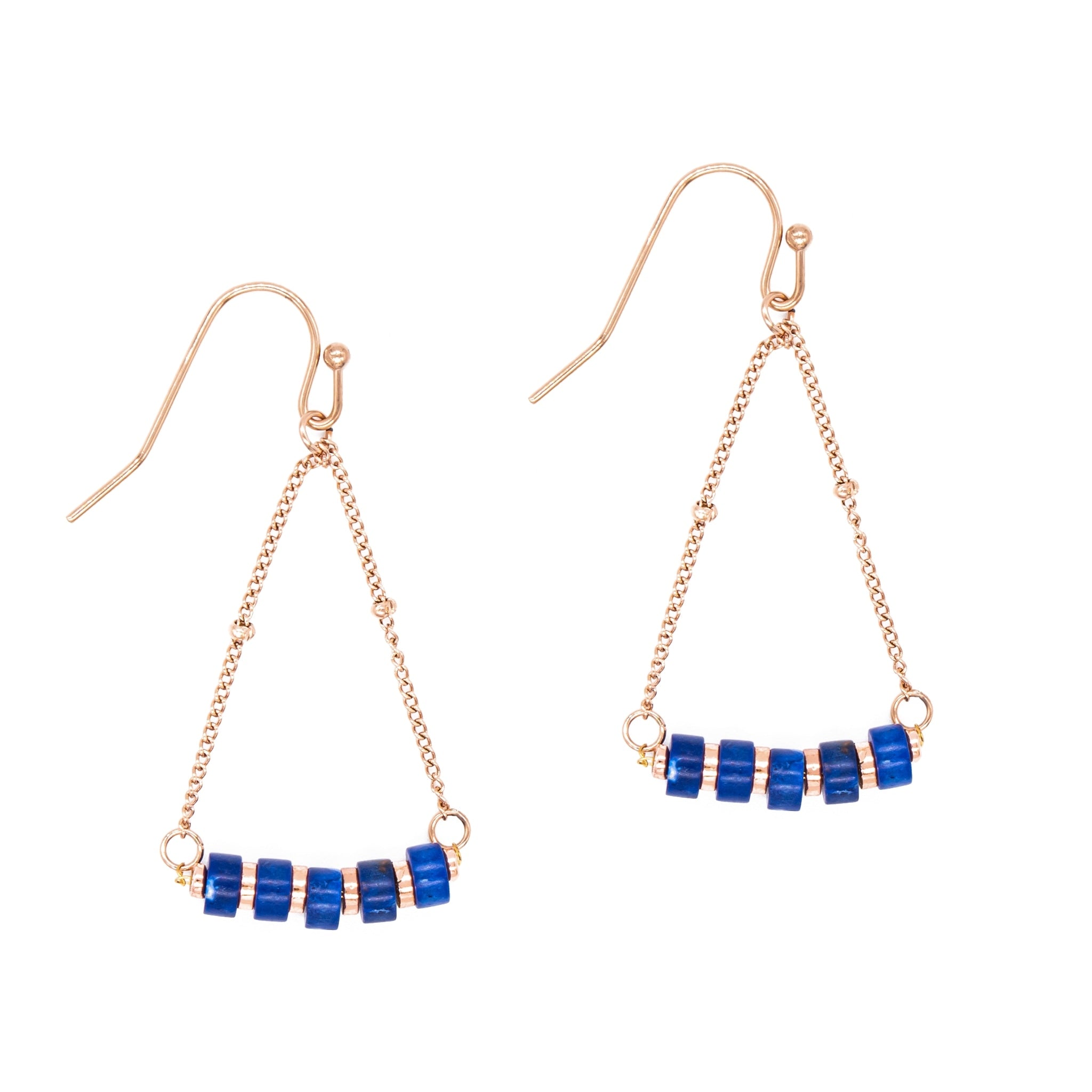 Boucles d'oreilles piana lapis-lazuli