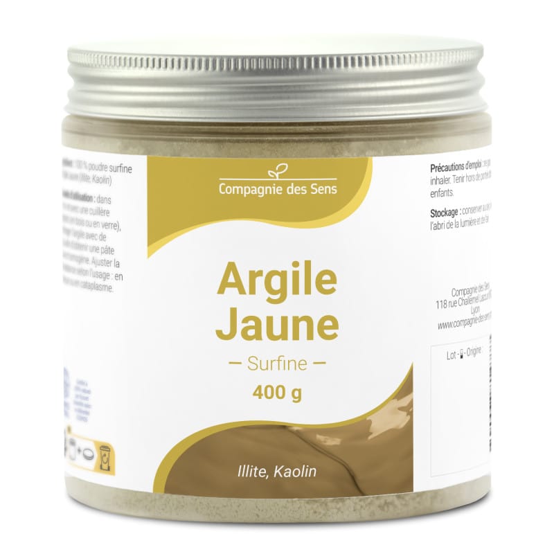 Argile jaune illite - poudre surfine - 4