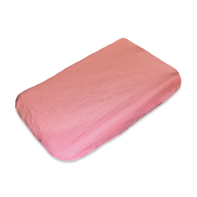 Housse de matelas à langer bio vichy