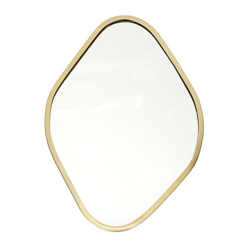 Miroir contour déco doré losange