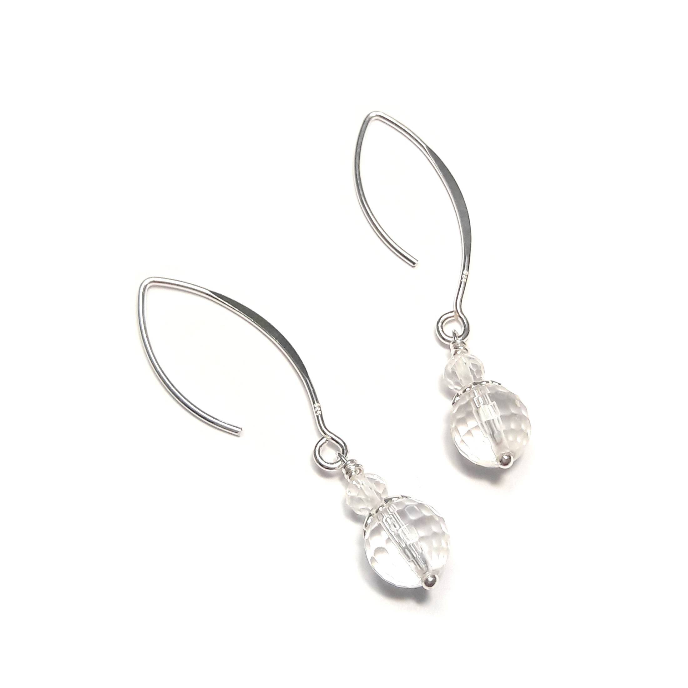 Boucles d'oreilles cristal de roche