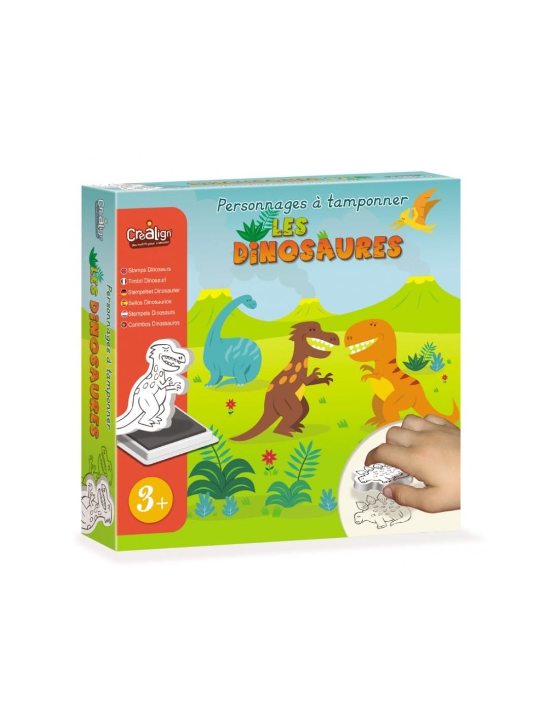 Coffret tampons les dinosaures