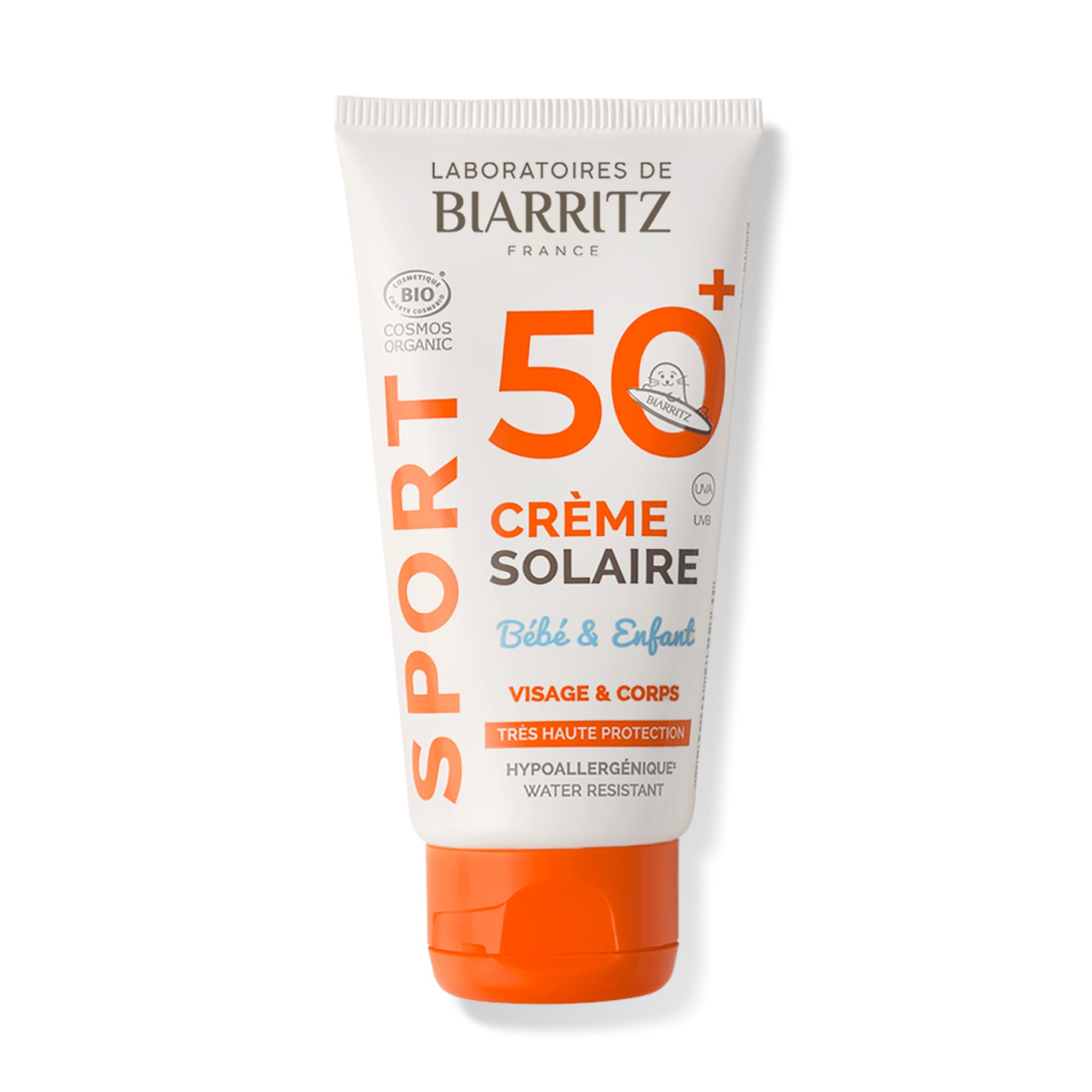 Crème solaire sport bébé spf50+ bio