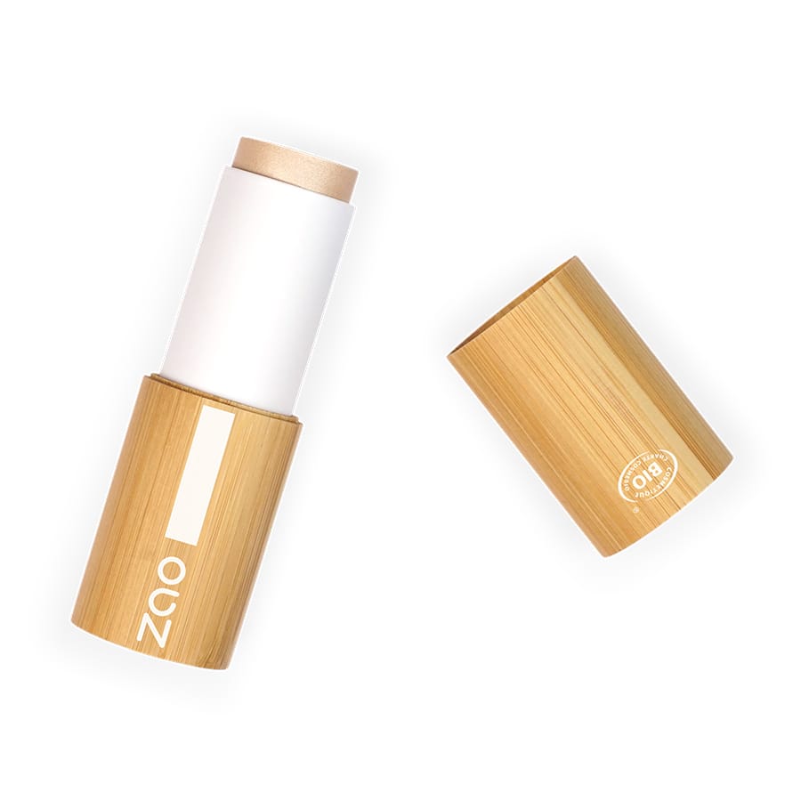 Enlumineur stick bio - beige doré - zao