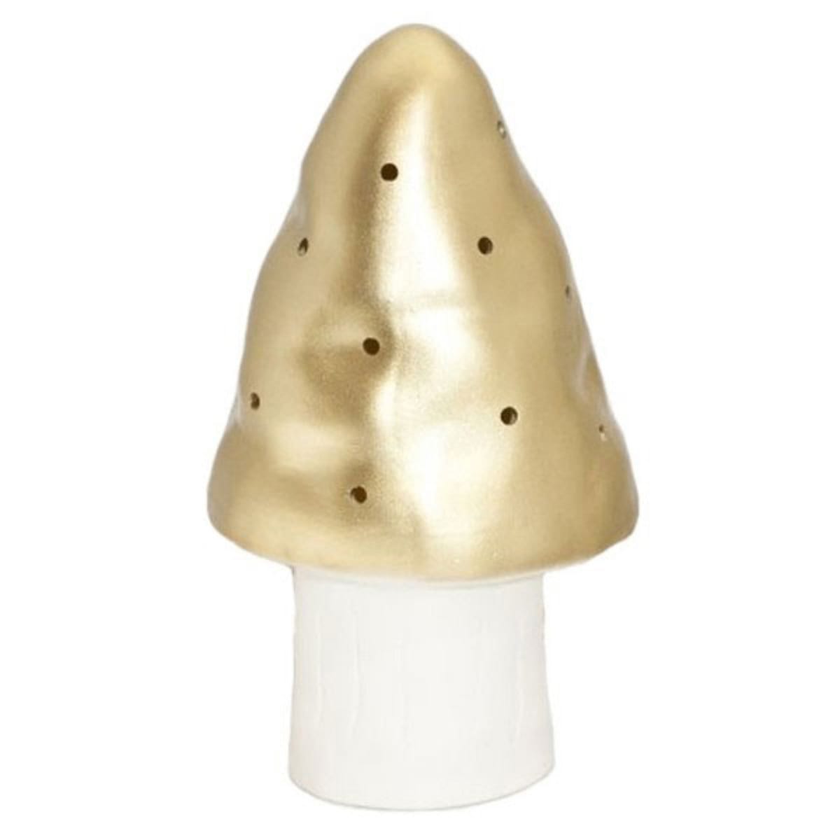 Lampe petit champignon doré