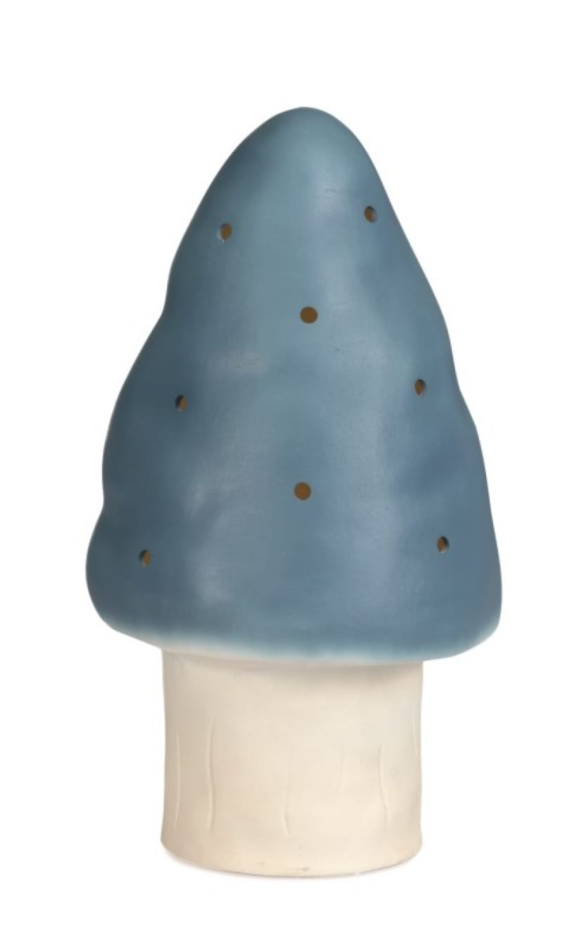 Lampe petit champignon bleu jeans