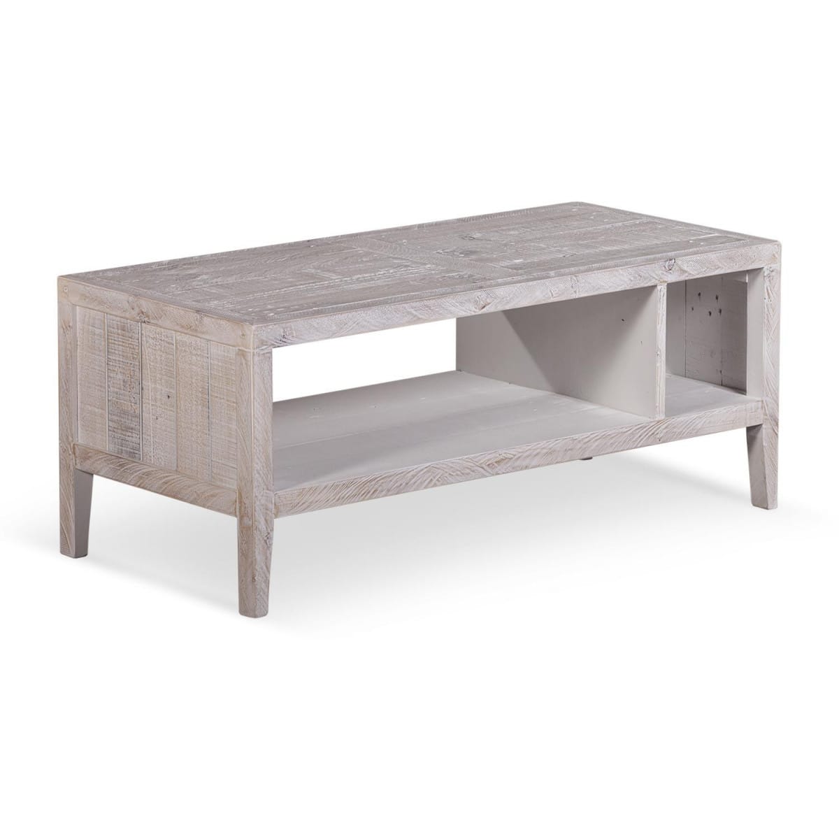 Table basse bois gris 110x50x45cm