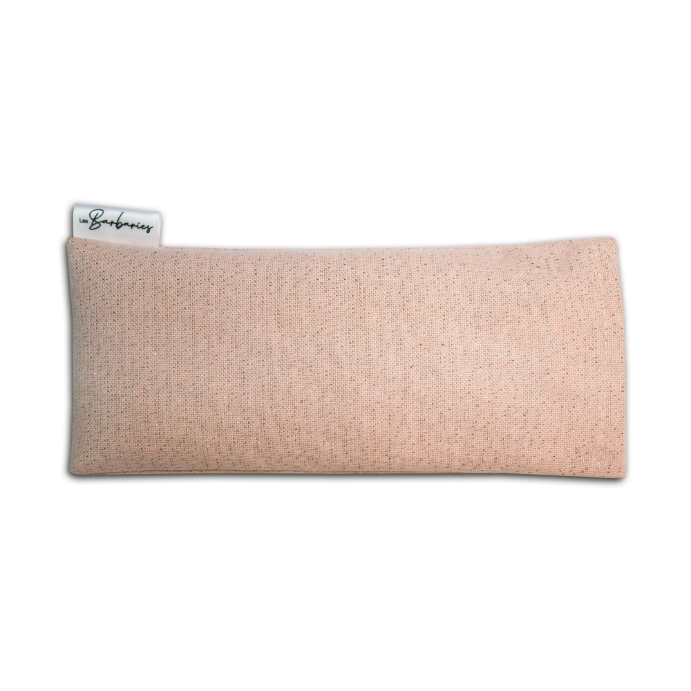 Coussin yeux lin lavande - rosa