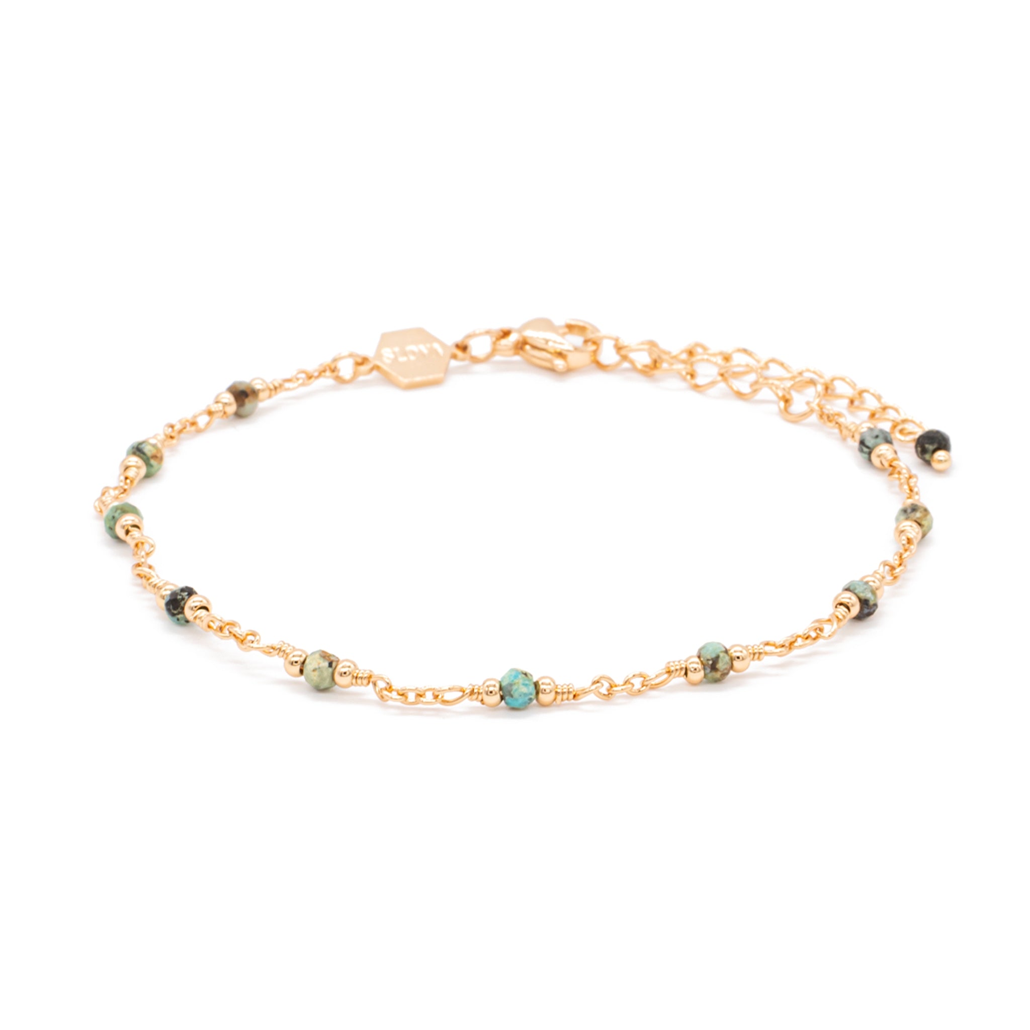 Bracelet bianca en pierres turquoise