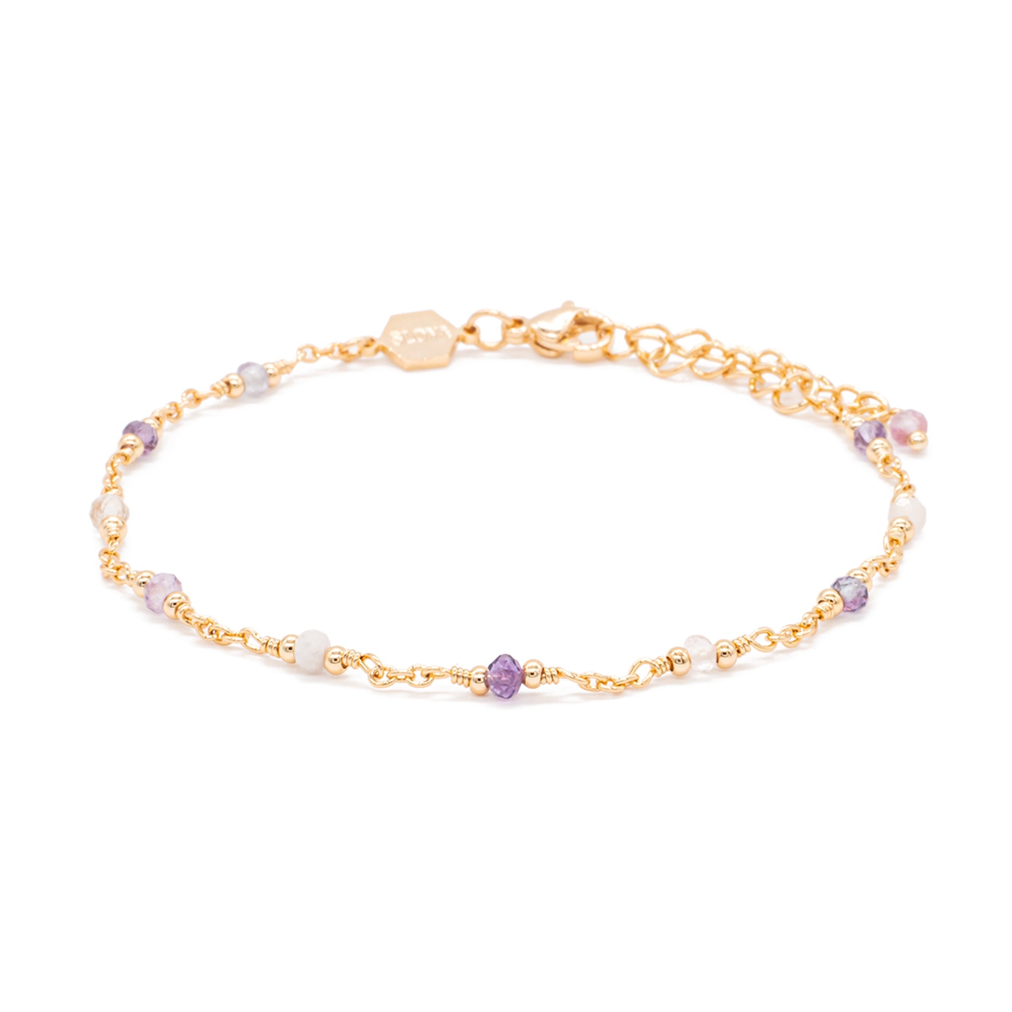 Bracelet bianca en pierres fluorite