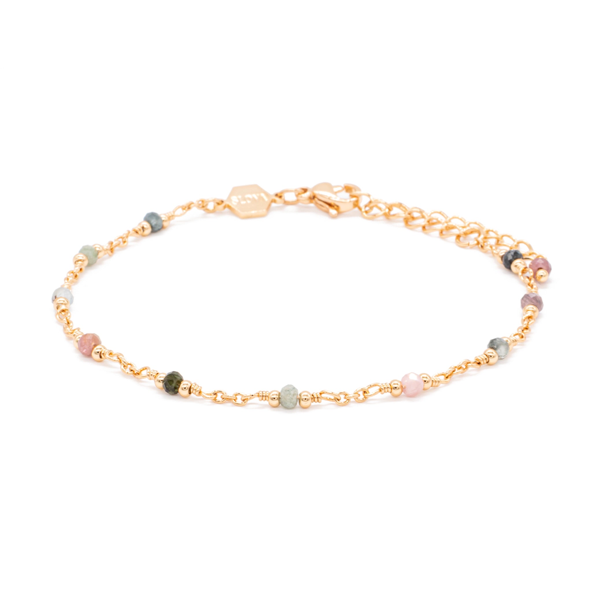 Bracelet bianca en pierres tourmaline