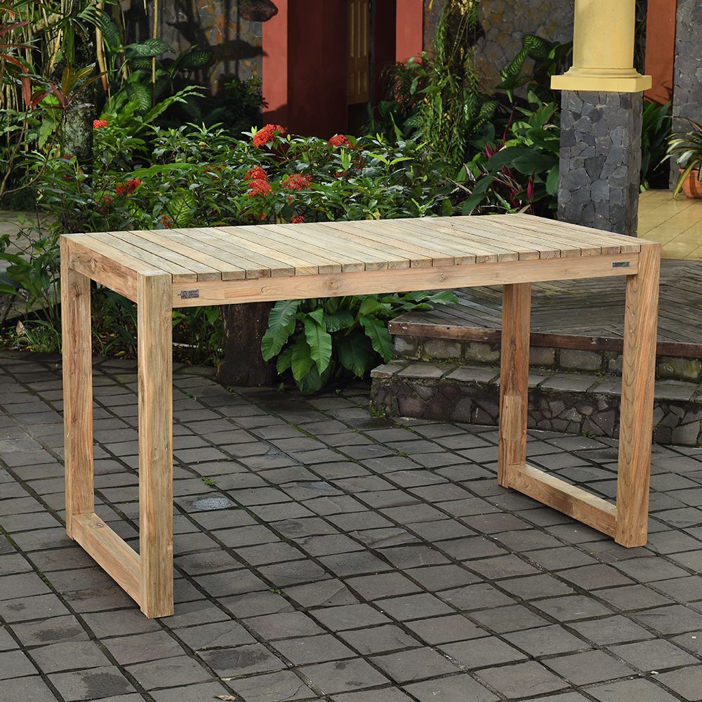 Table bar teck recyclé 180 cm toscagne