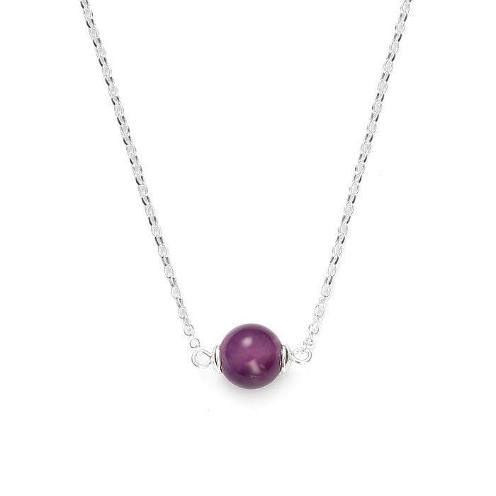 Collier perle améthyste