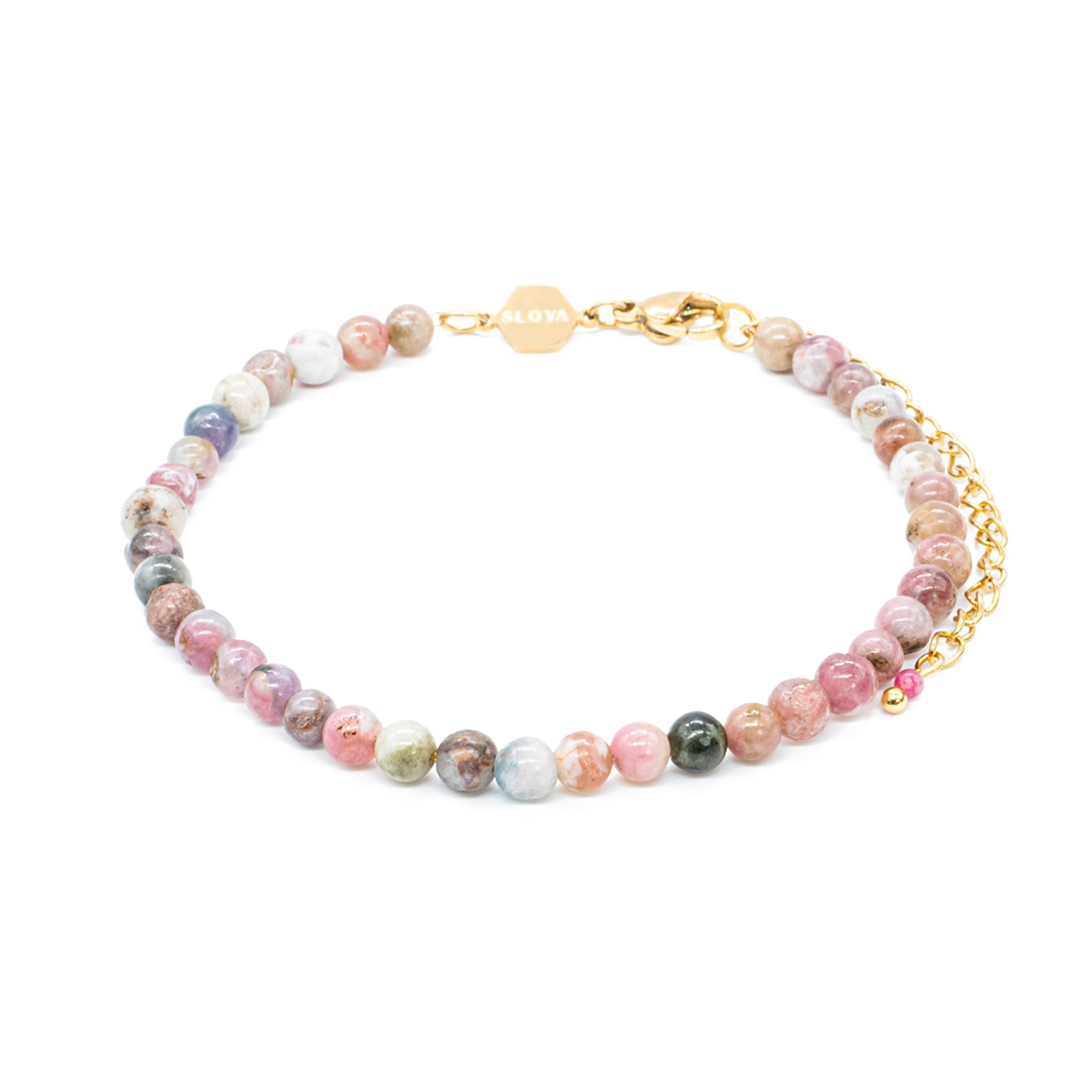 Bracelet serena en pierres tourmaline