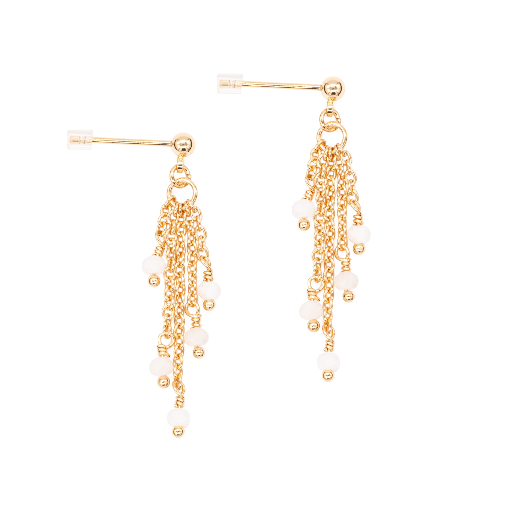 Boucles d'oreilles bianca de lune