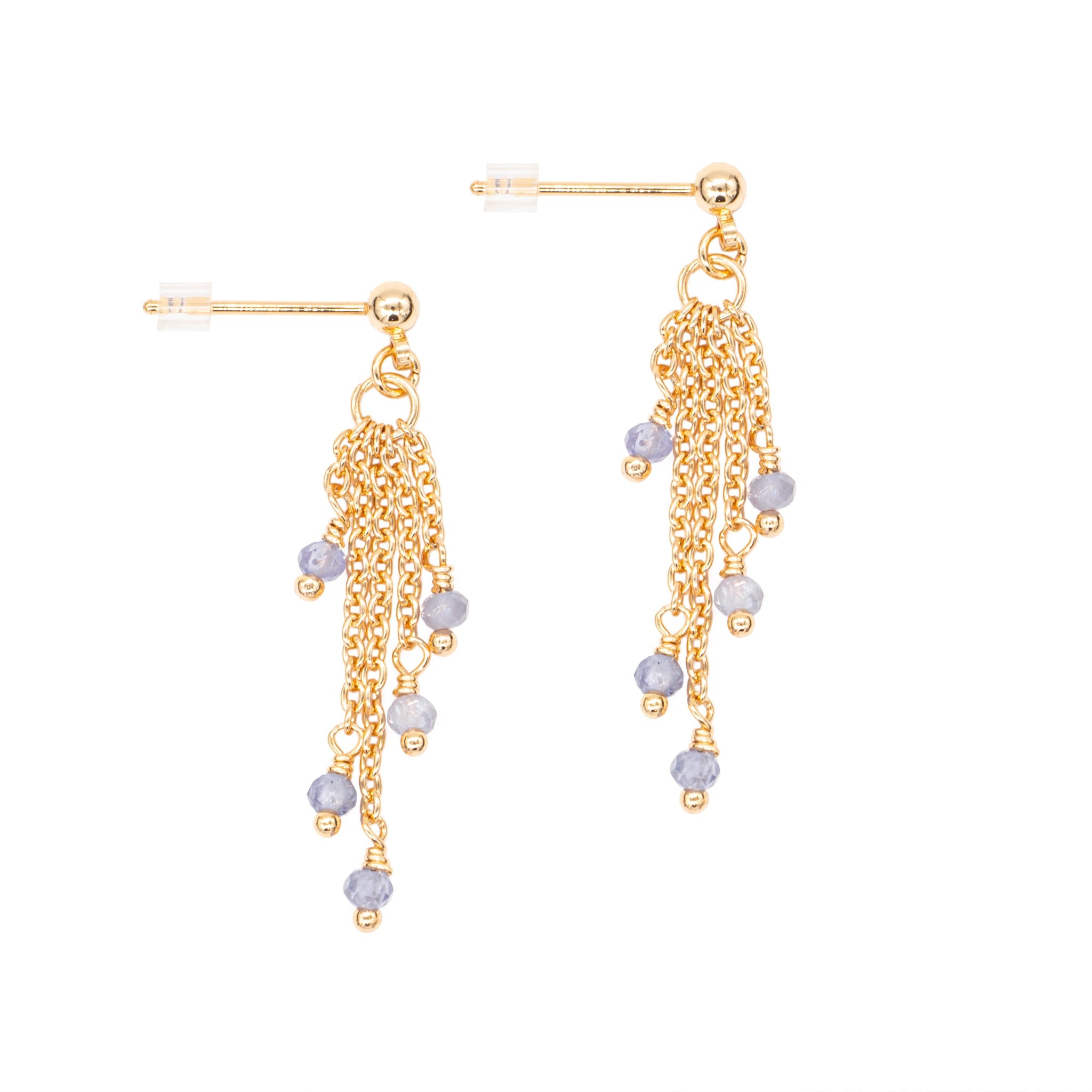 Boucles d'oreilles bianca tanzanite