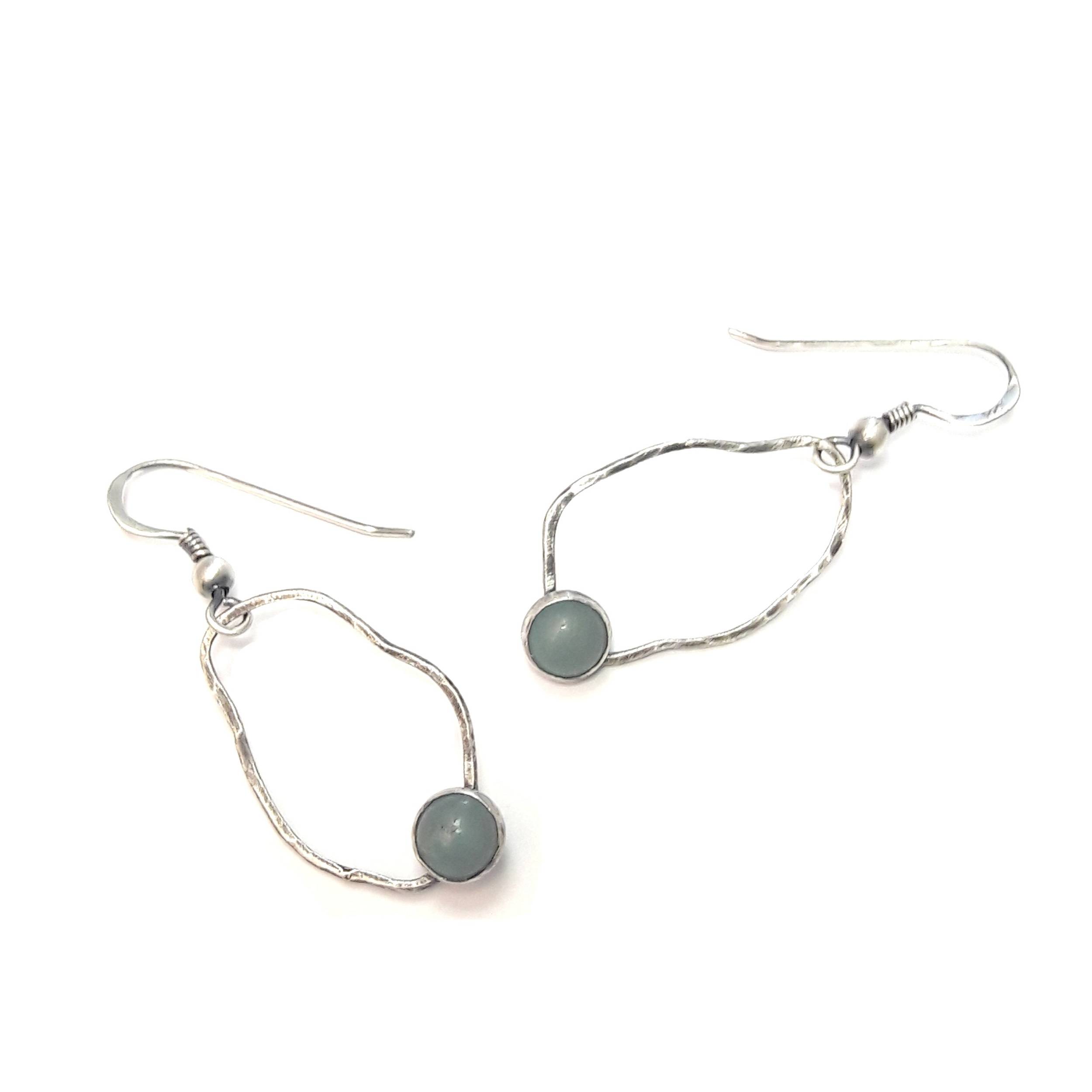 Boucles d'oreilles ethniques amazonite