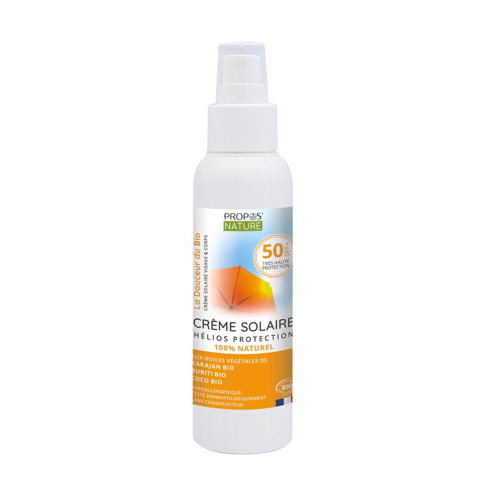 Crème solaire certifiée bio spf 50+ tr