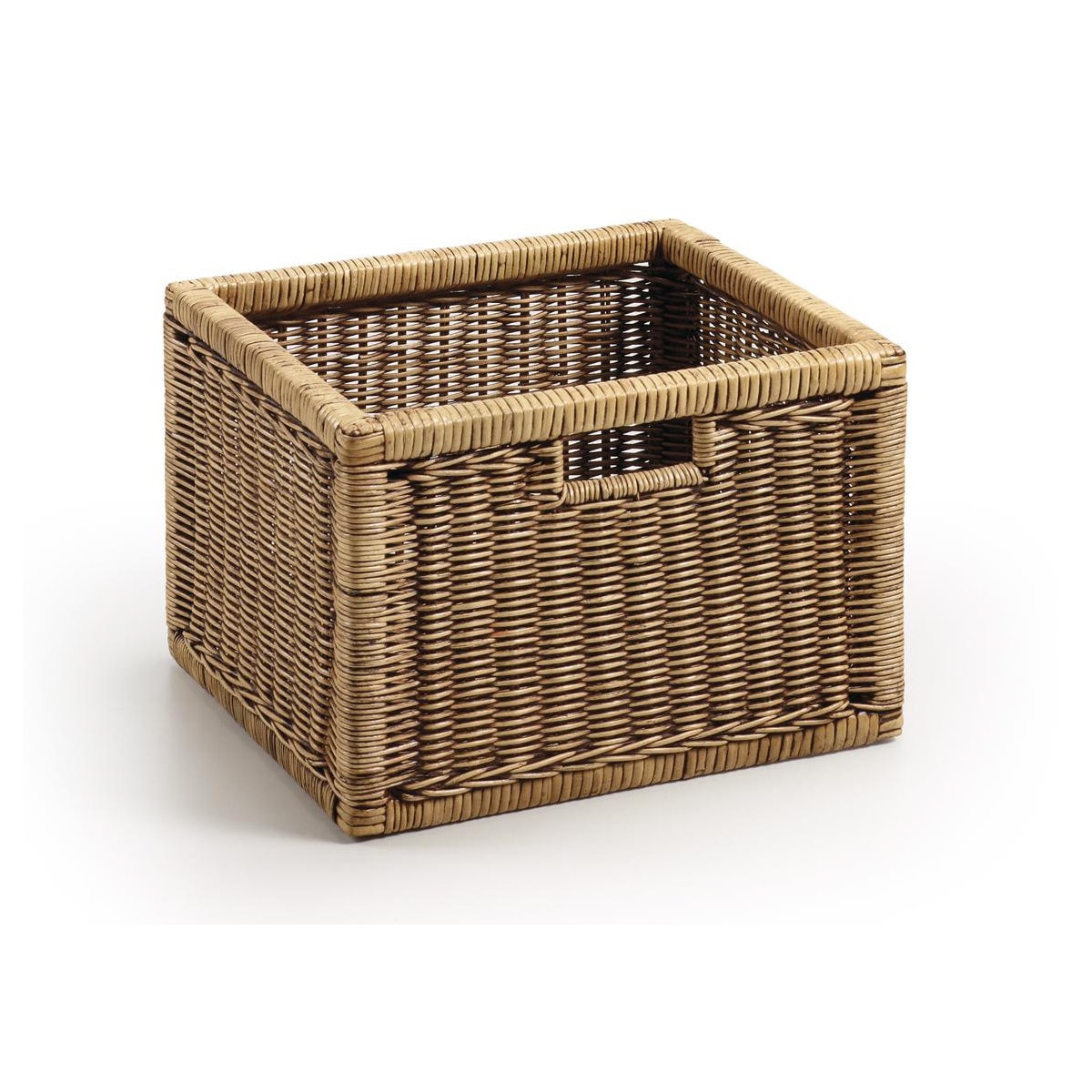 Panier rotin marron 38x33x26cm