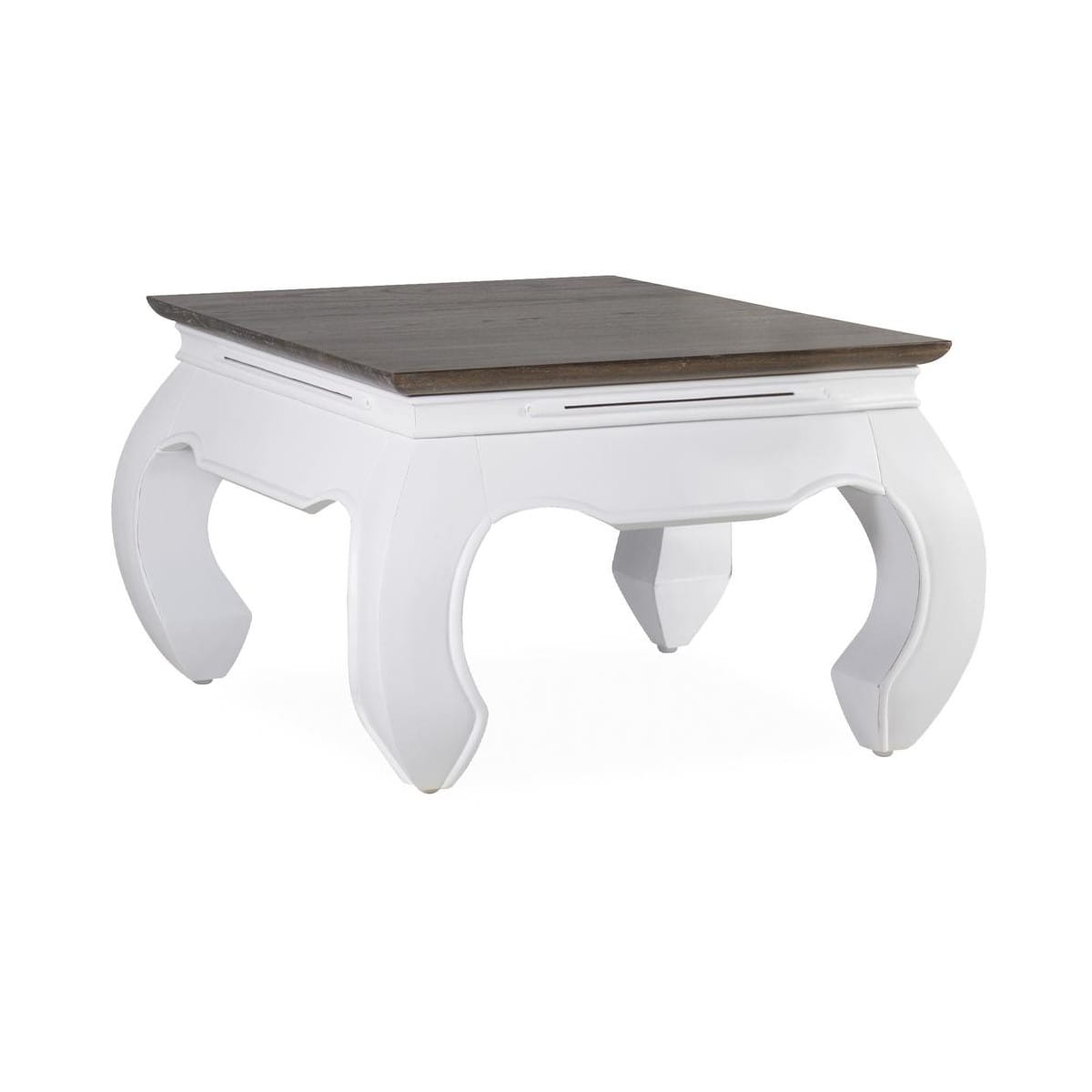 Table basse bois blanc 60x60x40cm -