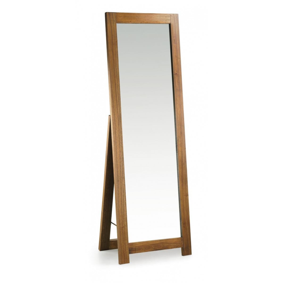 Miroir sur pied bois marron 50x6x160cm -