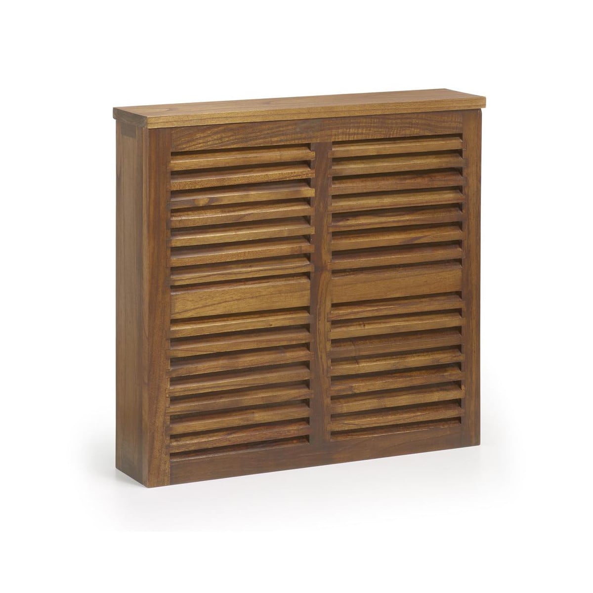 Cache-radiateur bois marron 80x17x75cm -