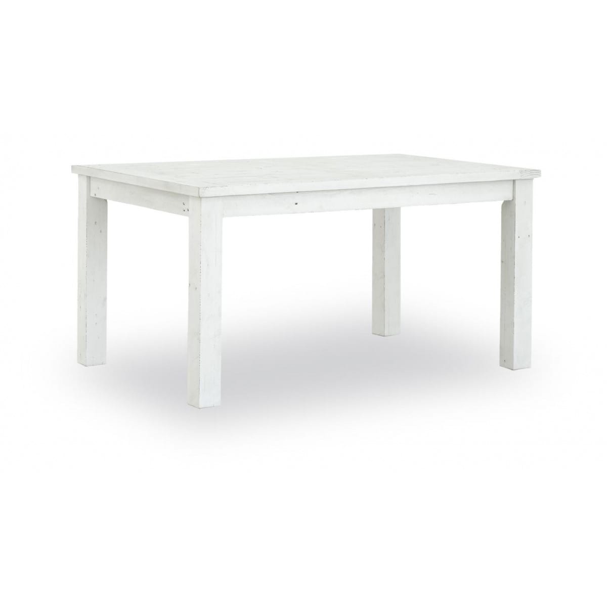 Table à manger bois blanc 150x100x77cm