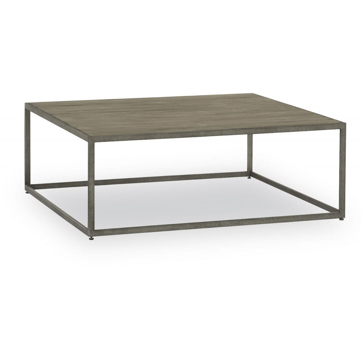 Table basse bois 110x110x40cm - gris