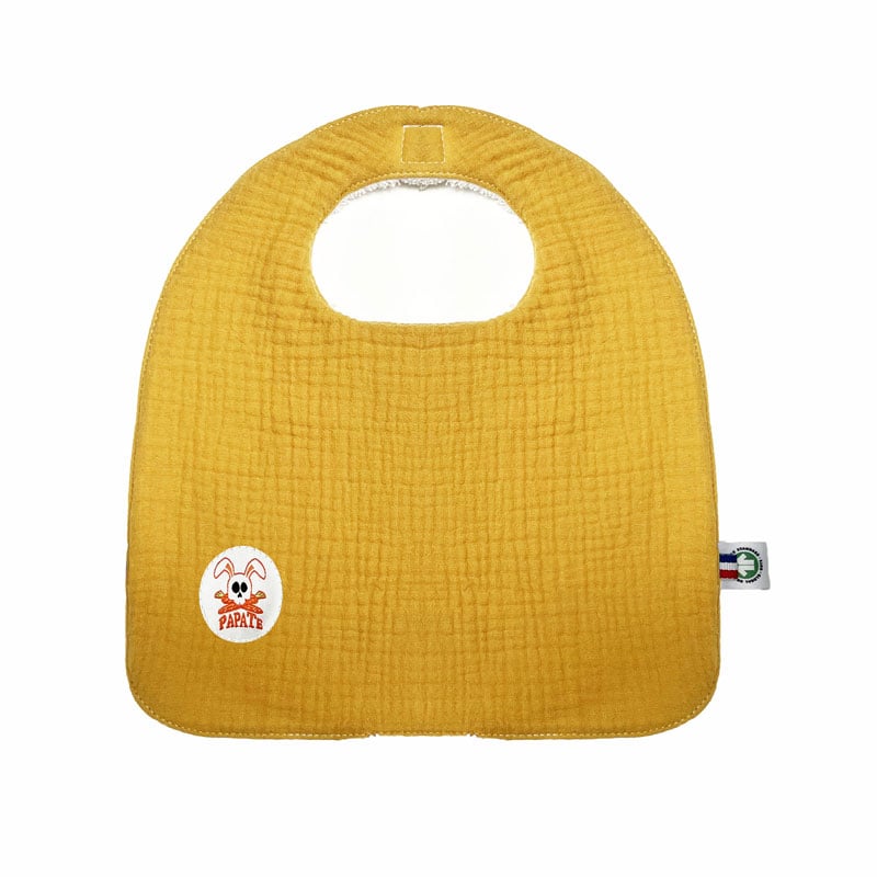 Bavoir en coton bio honey