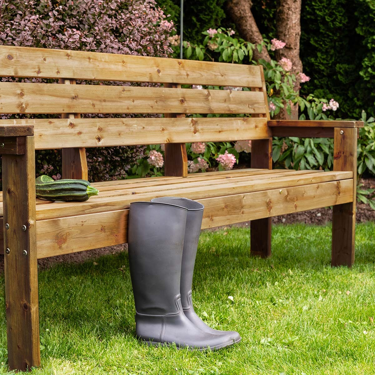 Banc de jardin en bois 3 places