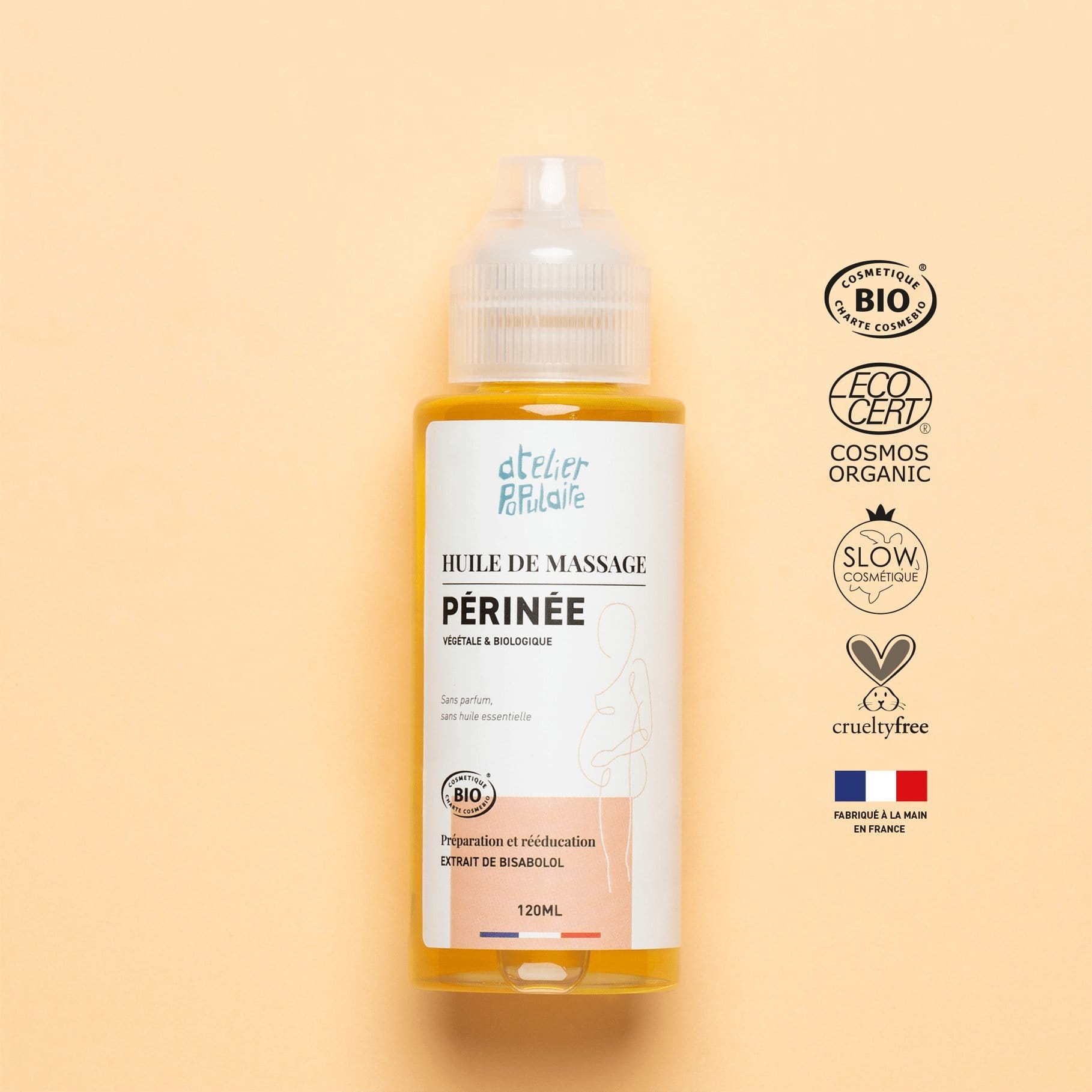 Huile de massage périnée - 120ml