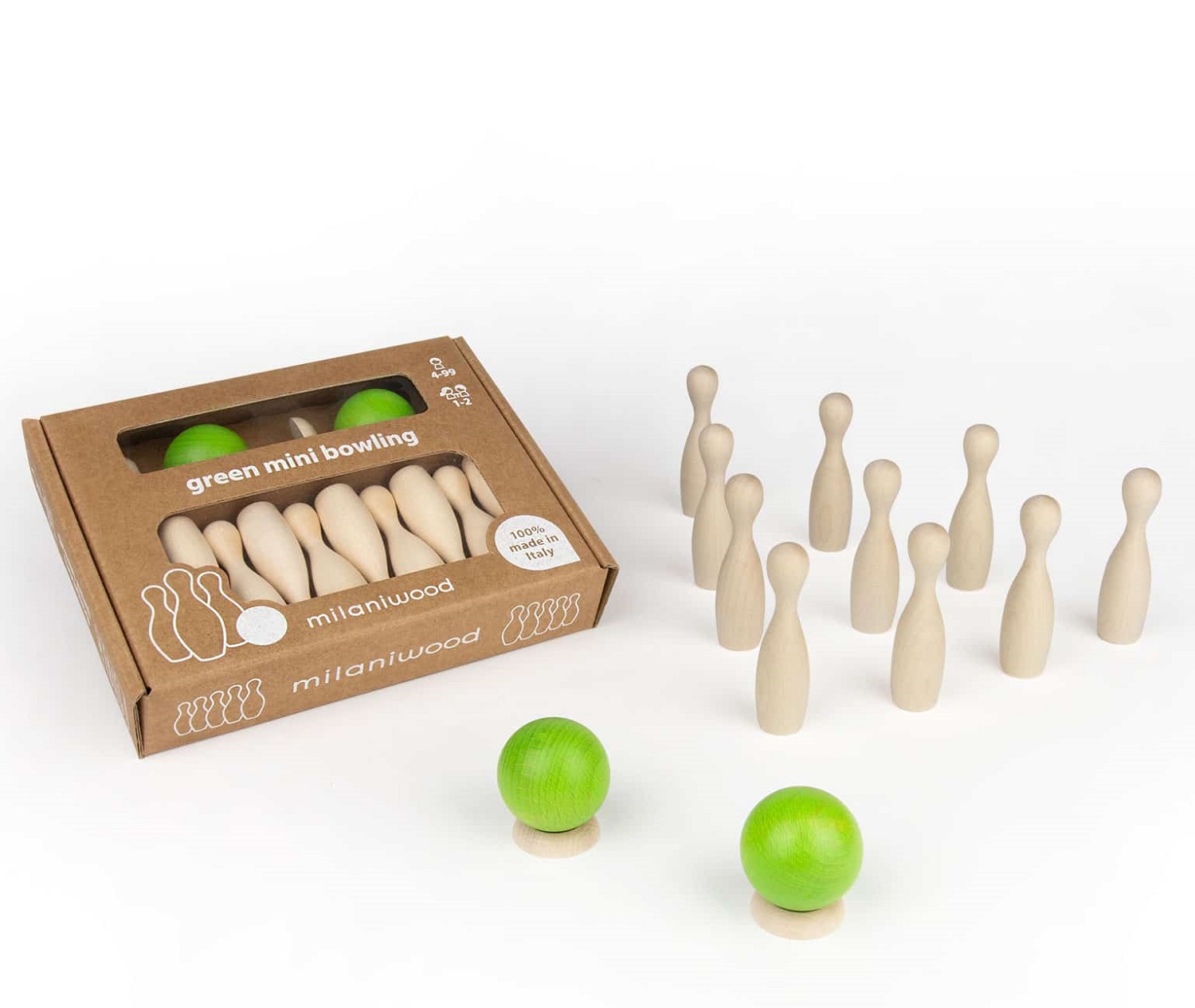 Green mini bowling