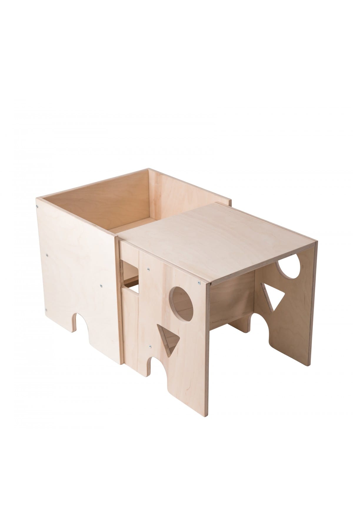 Cube bureau bois naturel