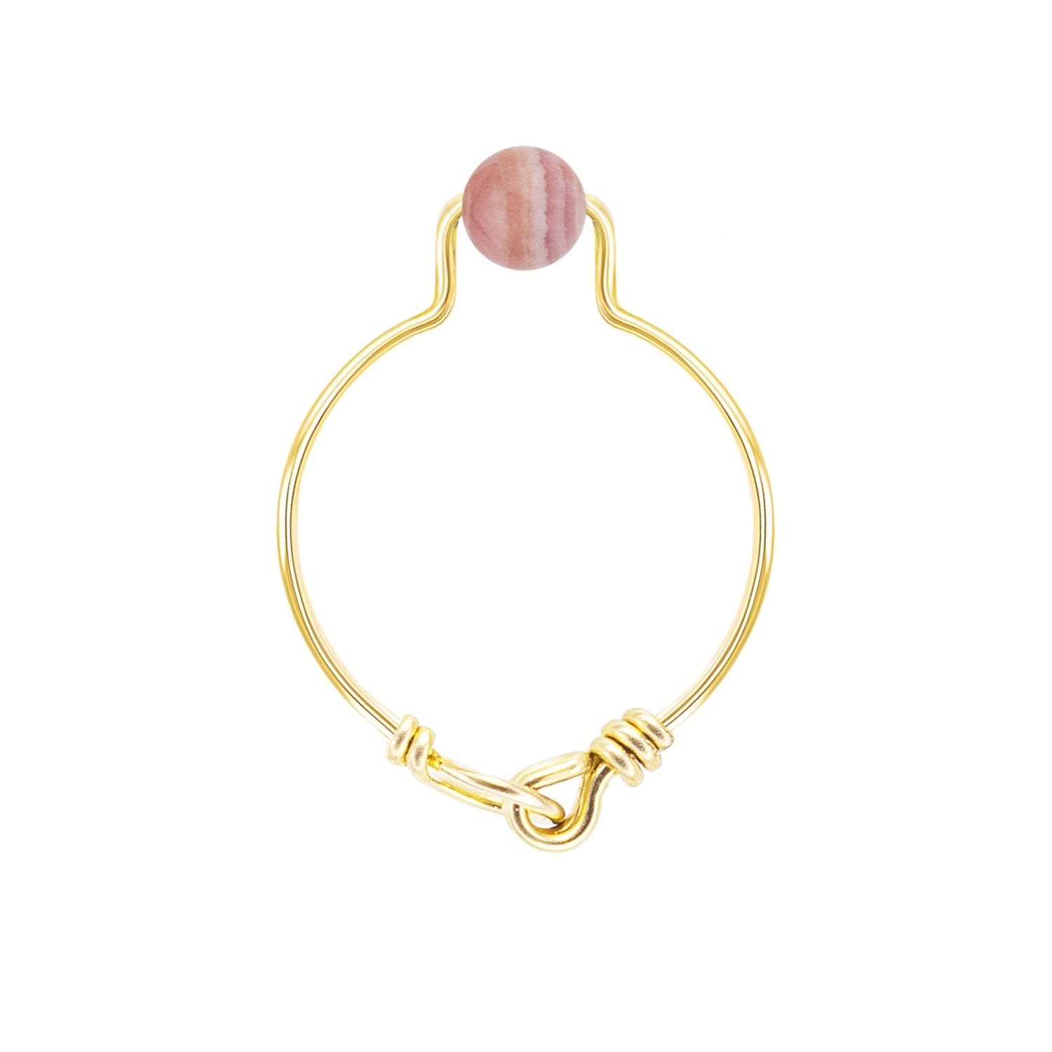 Bague rhodochrosite taille 52