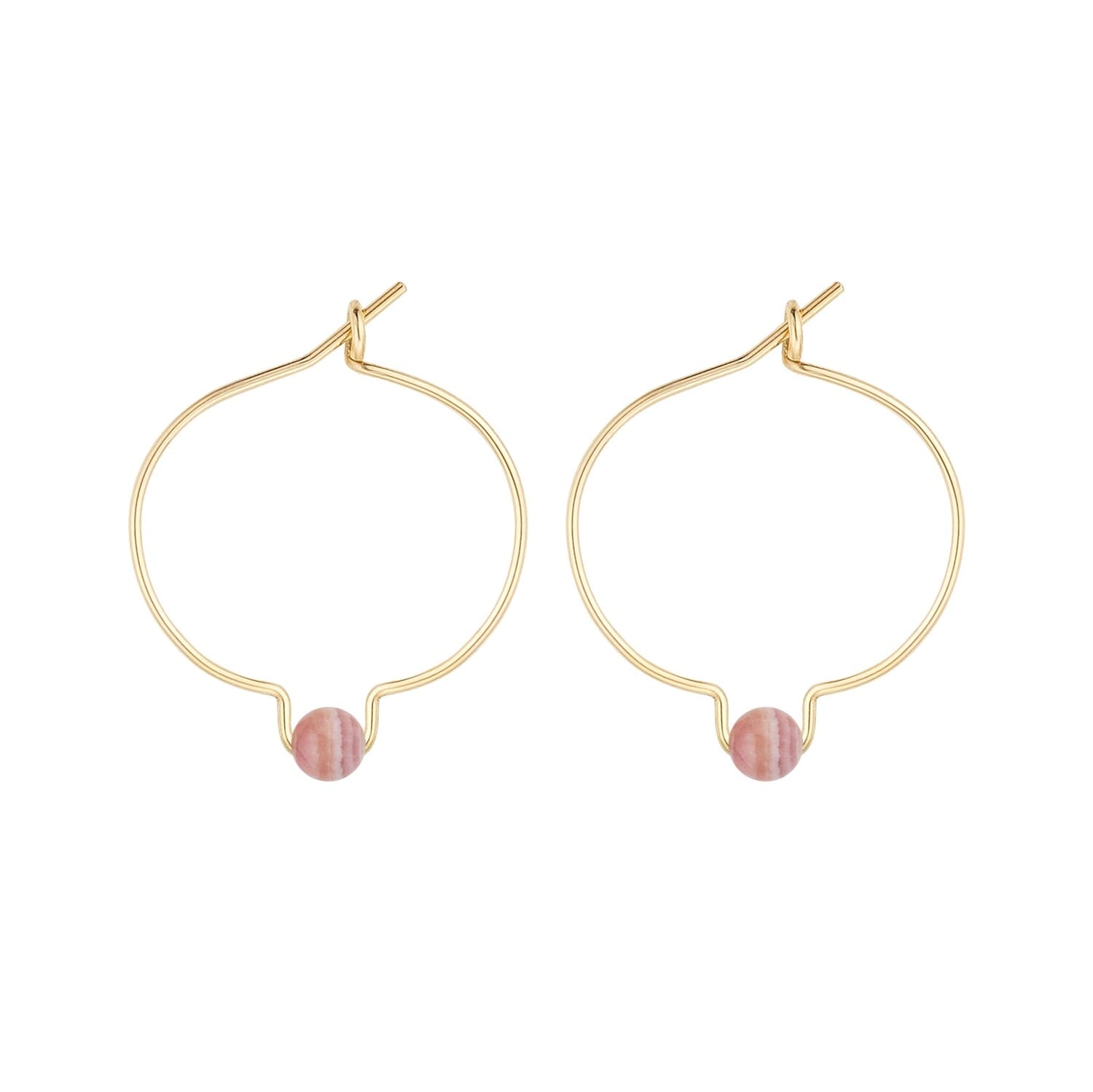 Boucles d'oreilles rhodochrosite