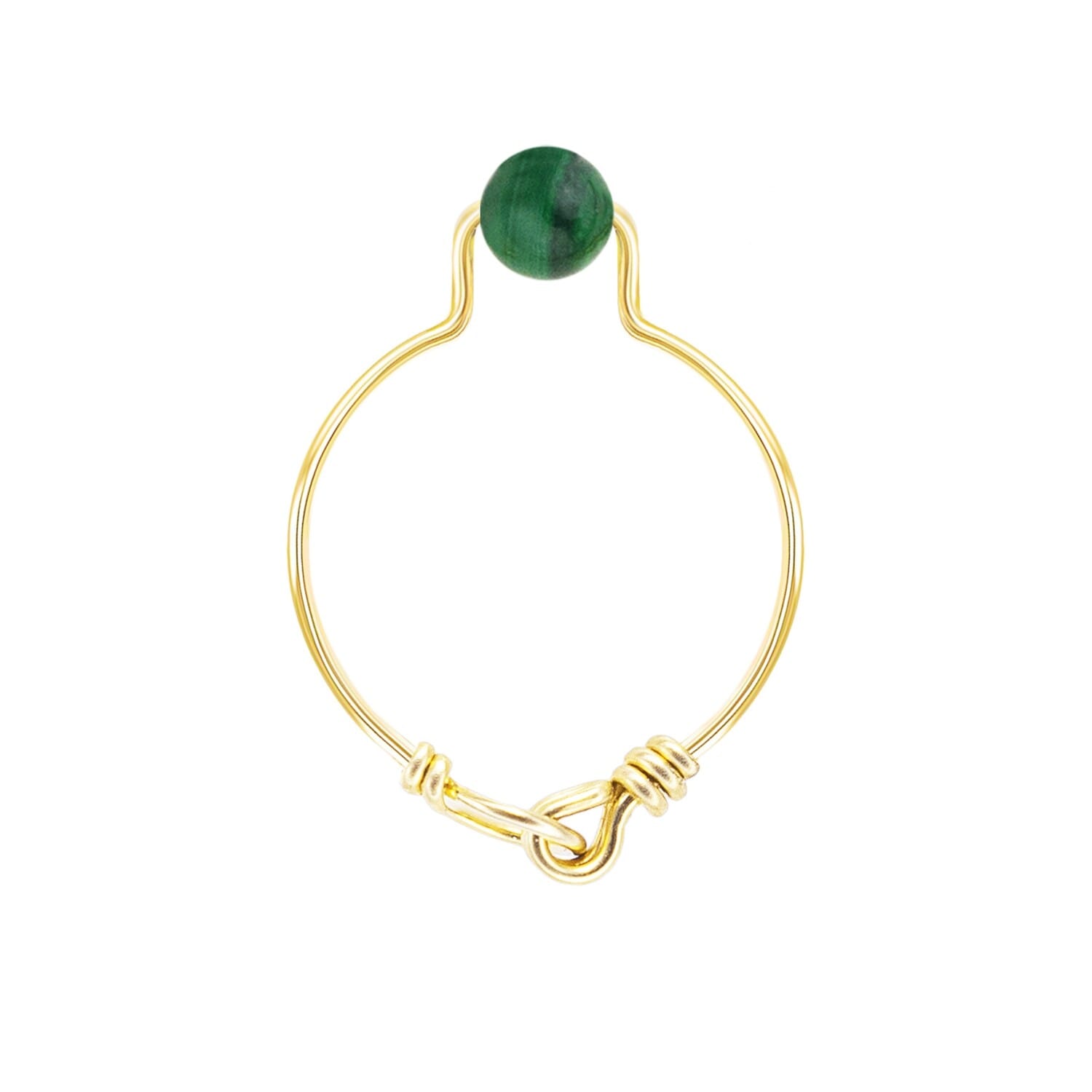 Bague malachite taille 50