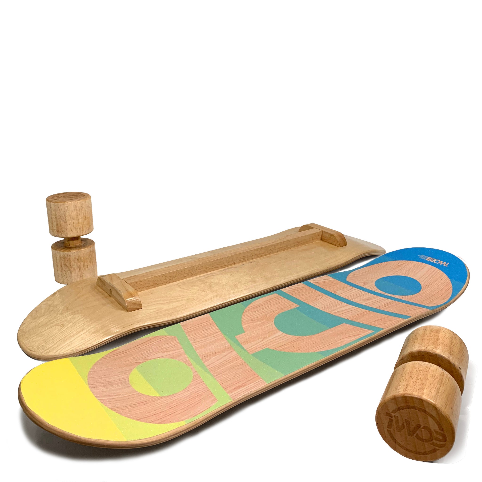 Balance board twob decade bleu - jaune