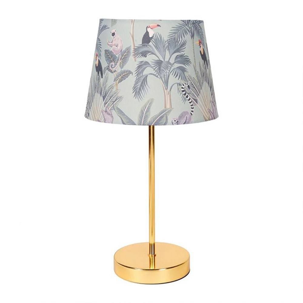 Lampe métal luxuriance pied doré