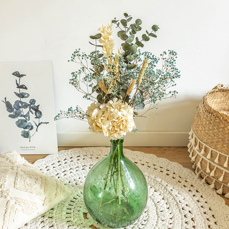 Bouquet de fleurs séchées Blanc