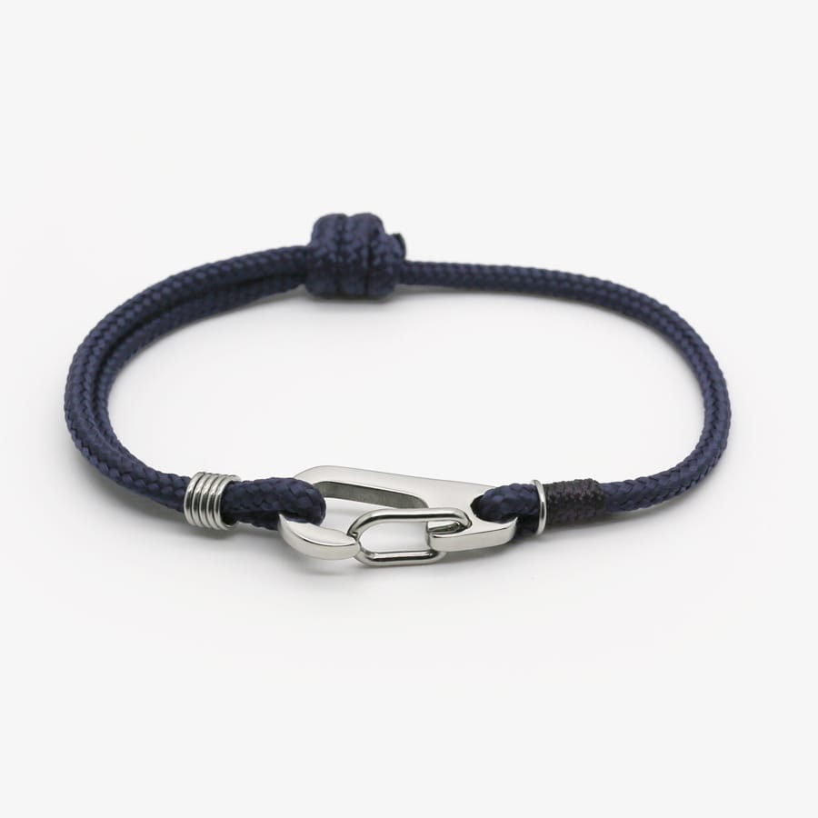 Bracelet corde escalade montagne - bleu