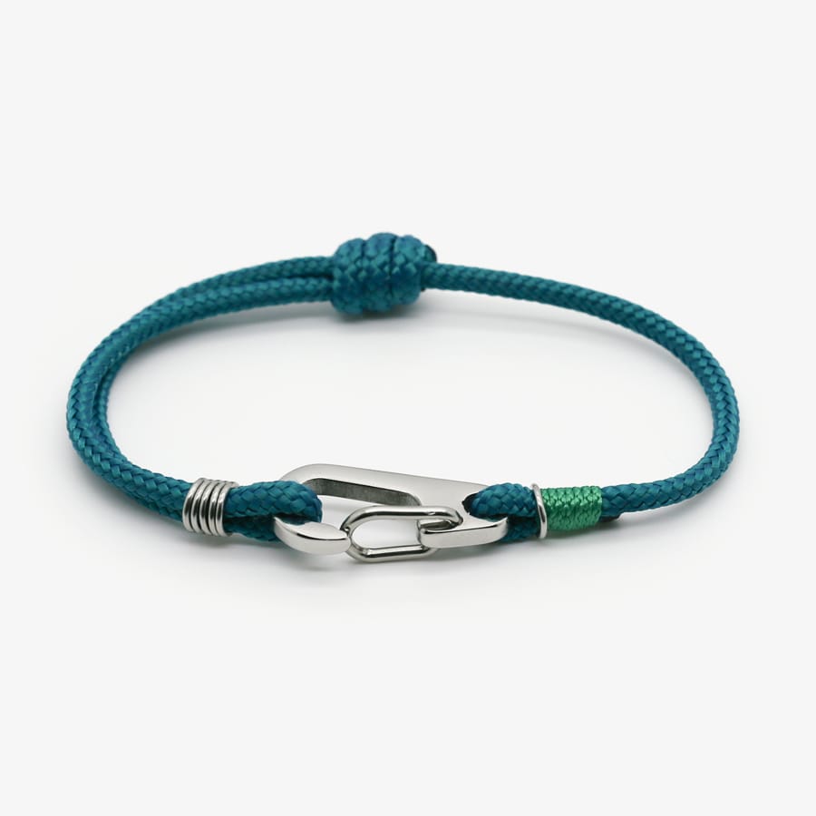 Bracelet corde escalade montagne - vert