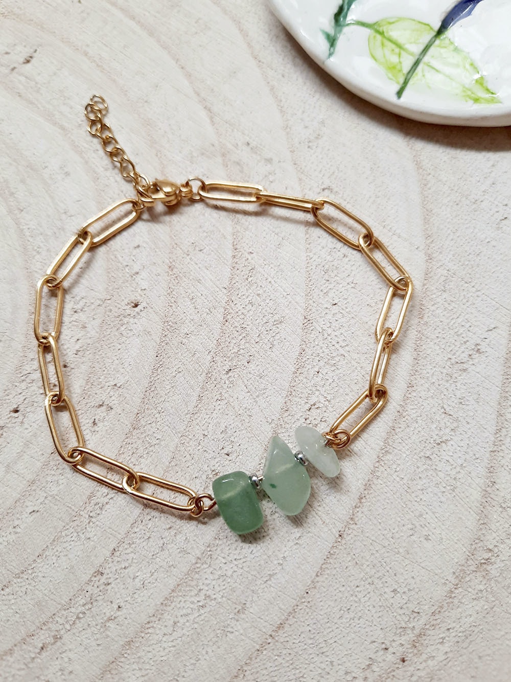 Bracelet pierres fines boho aventurine