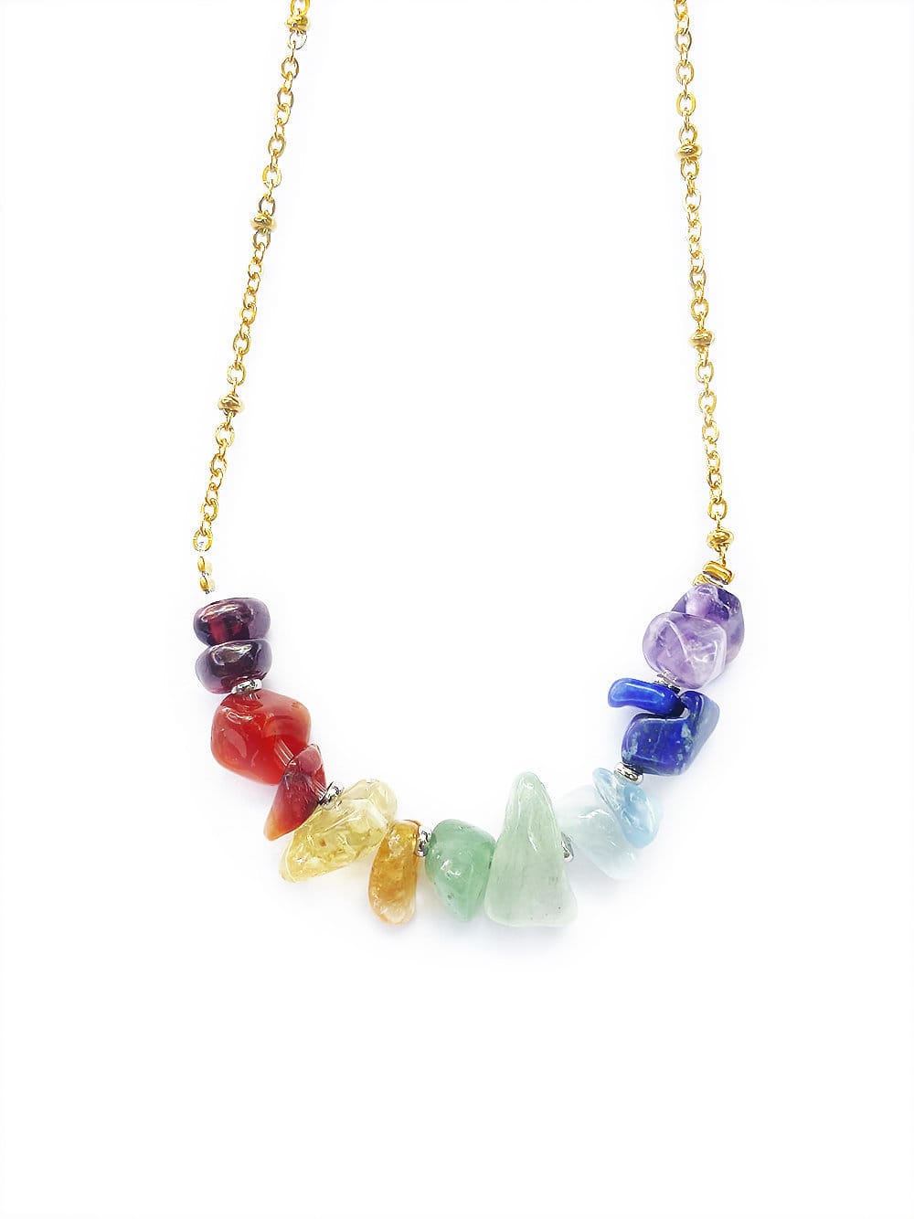 Collier boho 7 chakras