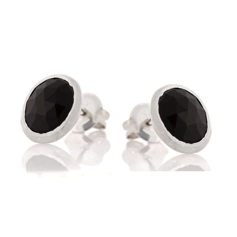 Boucles d'oreilles onyx argent