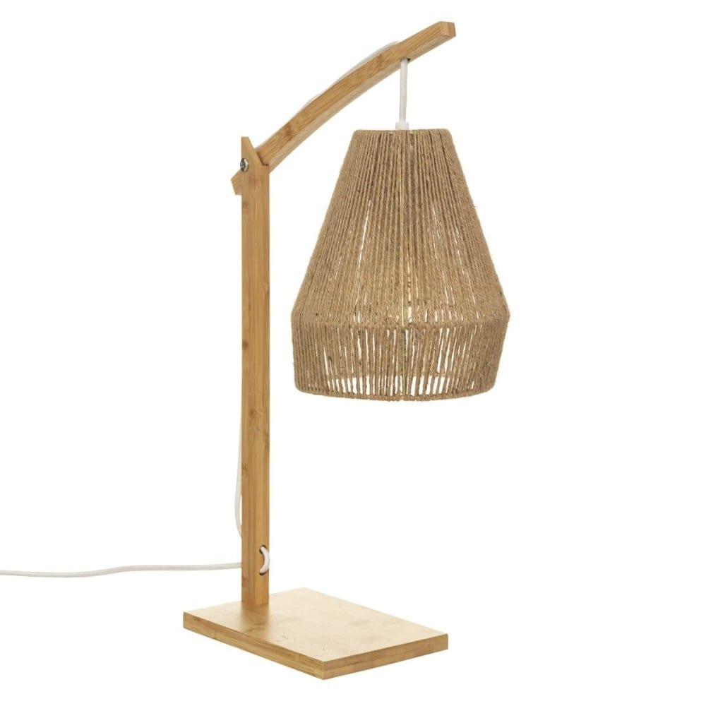 Lampe à poser arc palm naturel h55