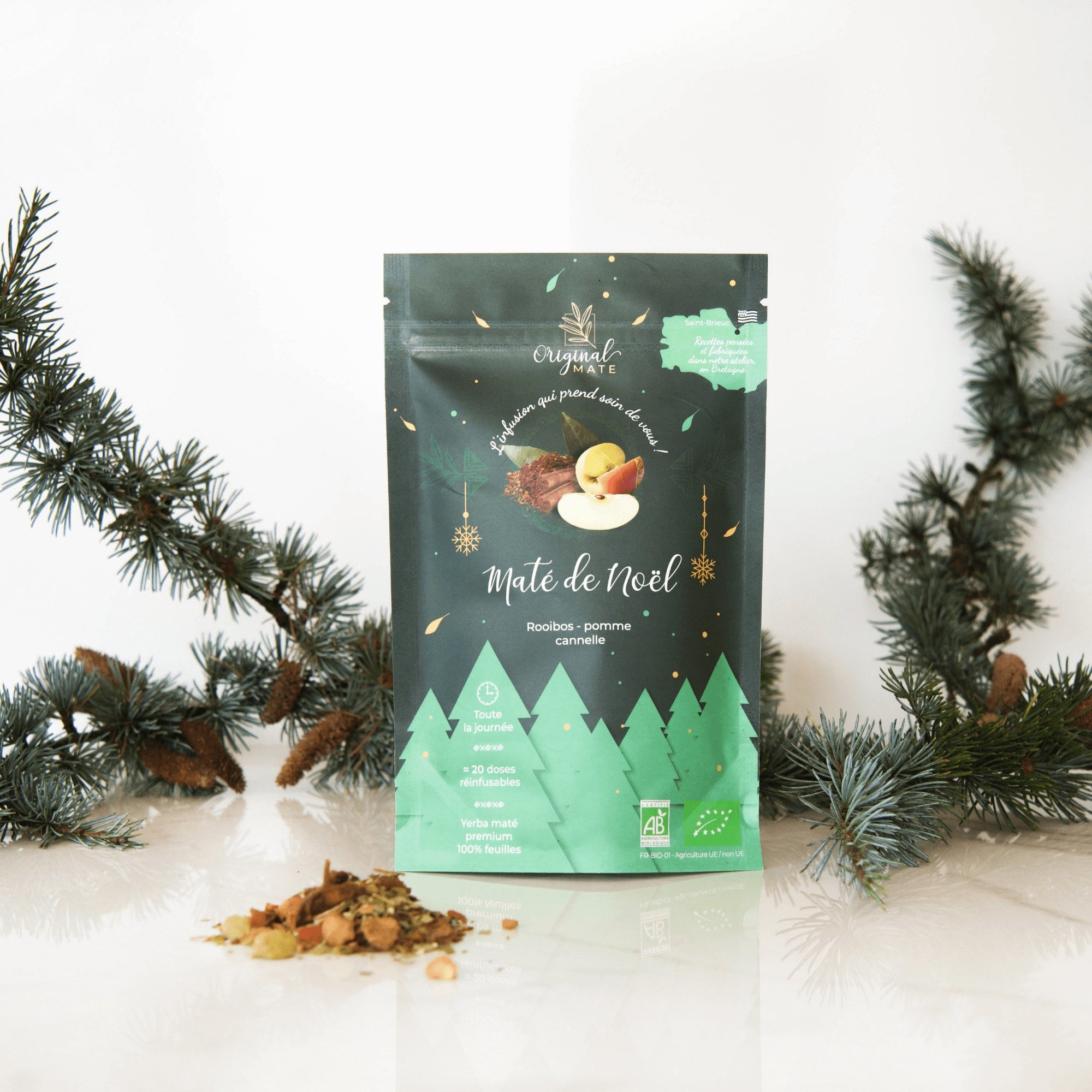 Maté de noël rooibos pomme cannelle bio