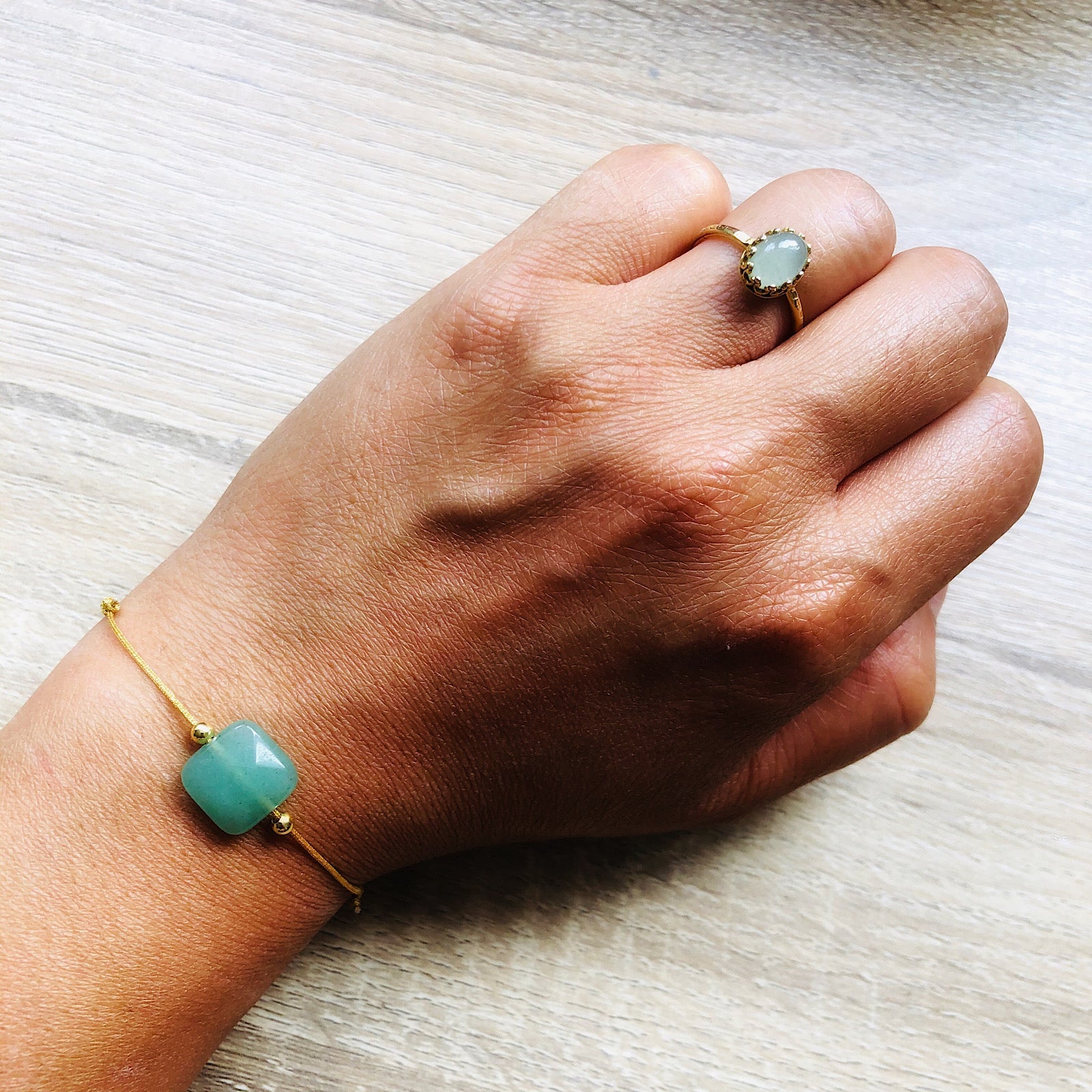 Coffret cadeau bague aventurine